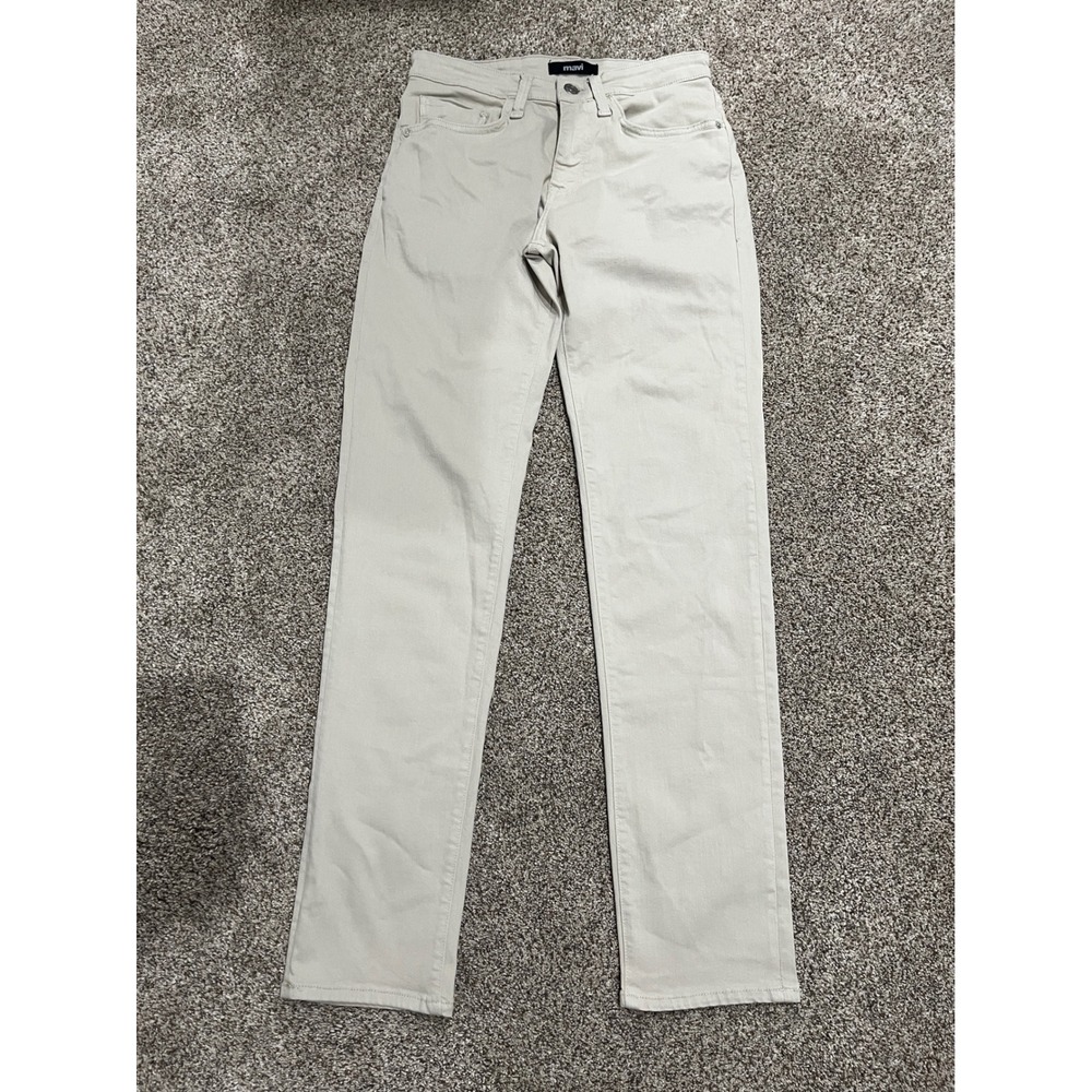 Mavi Steve Athletic Tapered Jeans 30x34 Beige Khaki Stretch Twill Pants